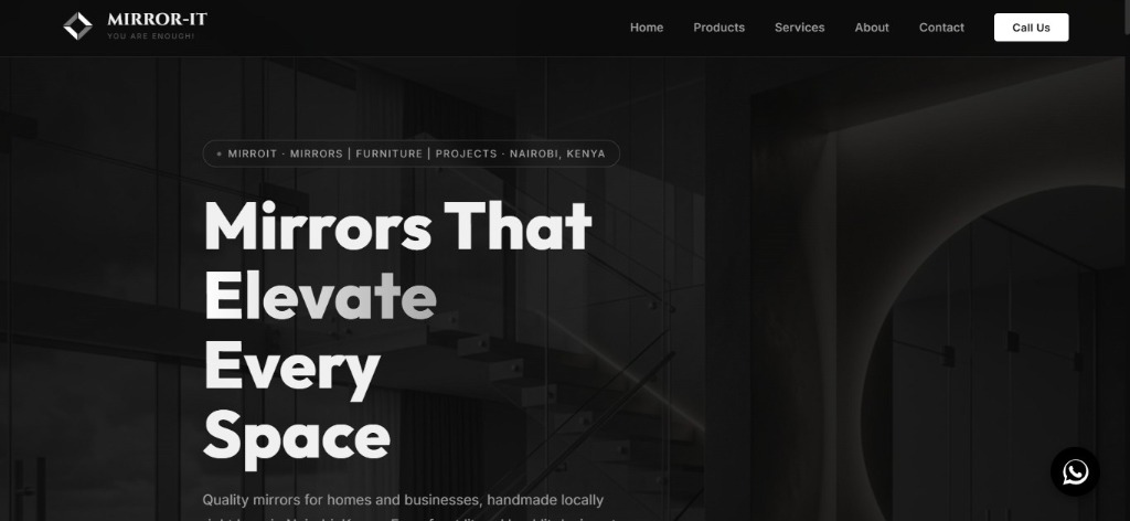 Mirror-It Website Mockup